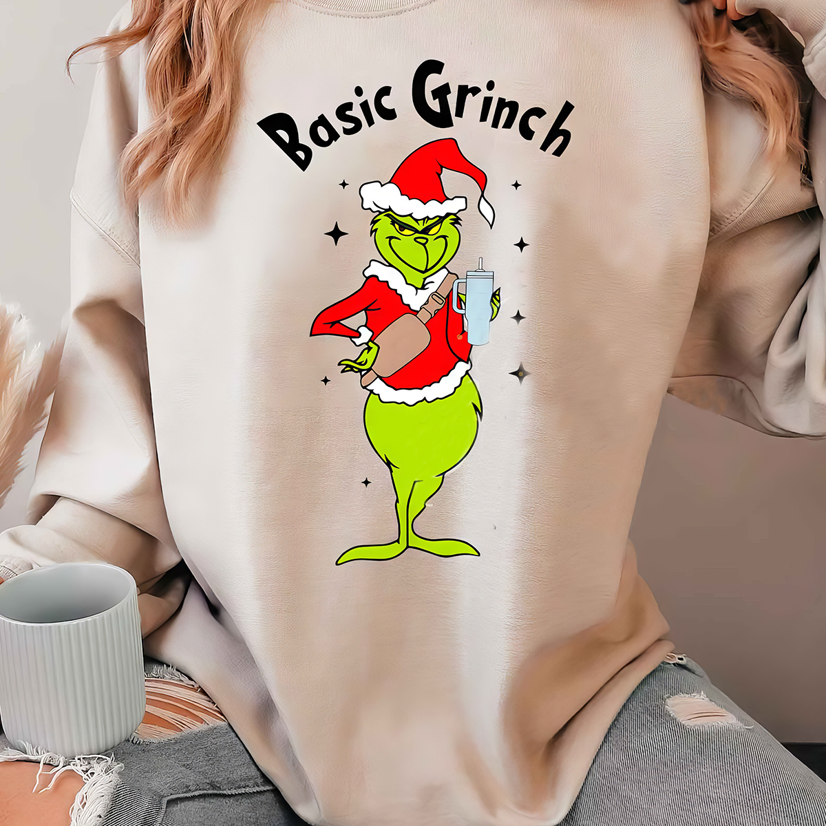 Basic Grinch T-Shirt,Crewneck,Hoodie,Gift For Christmas,TS-C-328