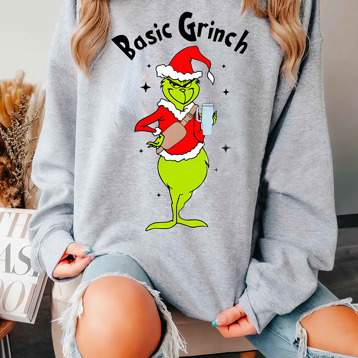 Basic Grinch T-Shirt,Crewneck,Hoodie,Gift For Christmas,TS-C-328