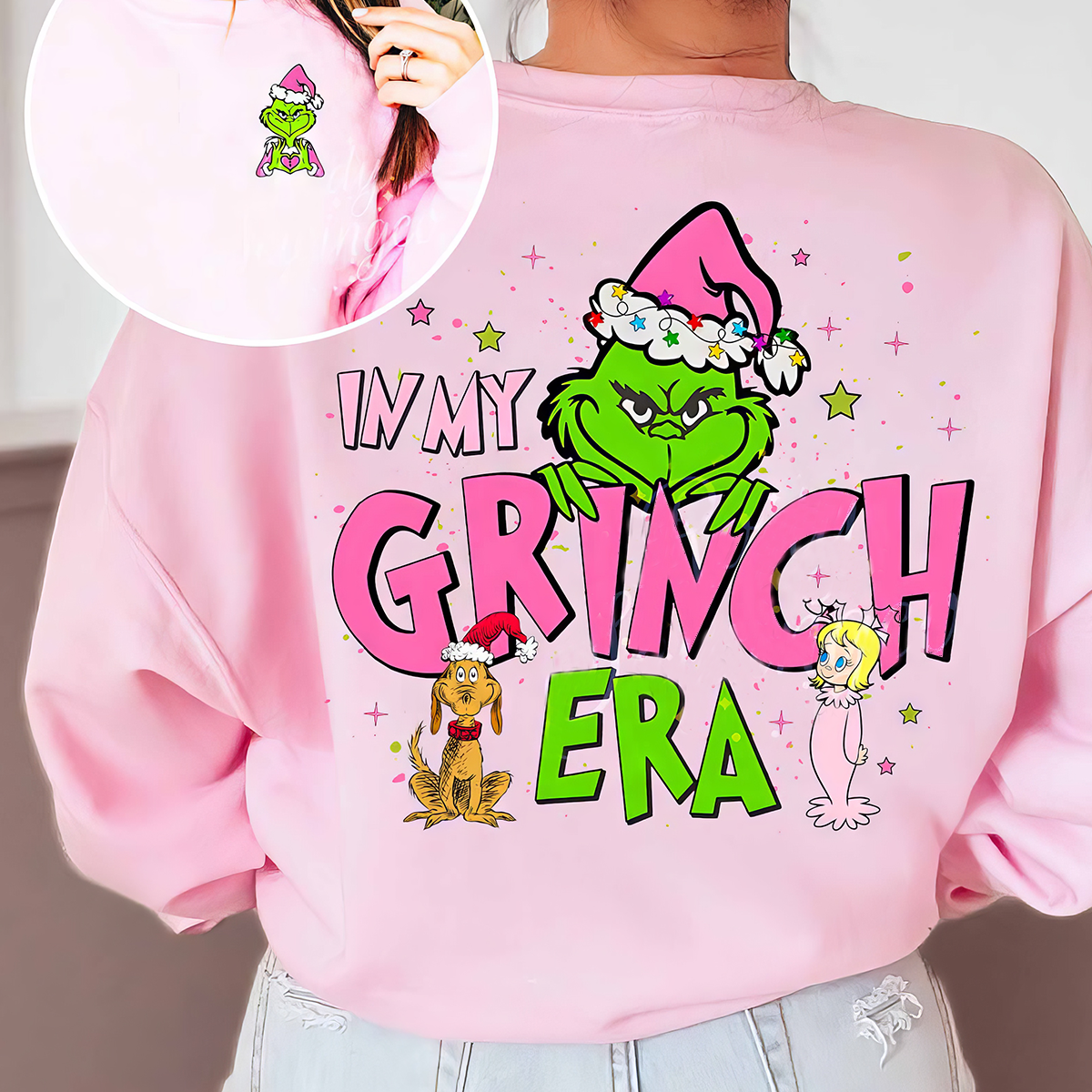 In My Grinch Era T-Shirt,Crewneck,Hoodie,Gift For Christmas,TS-C-329