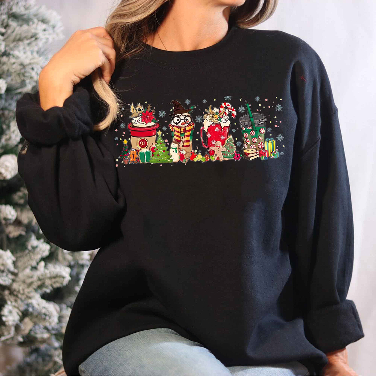 Hogwarts Christmas Coffee T-Shirt,Crewneck,Hoodie,Gift For Christmas,TS-C-322