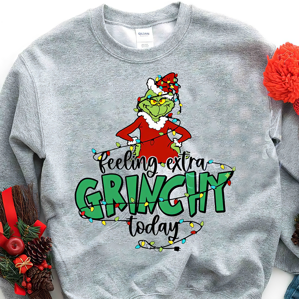 Feeling Extra Grinch Today T-Shirt,Crewneck,Hoodie For Gift,TS-C-339