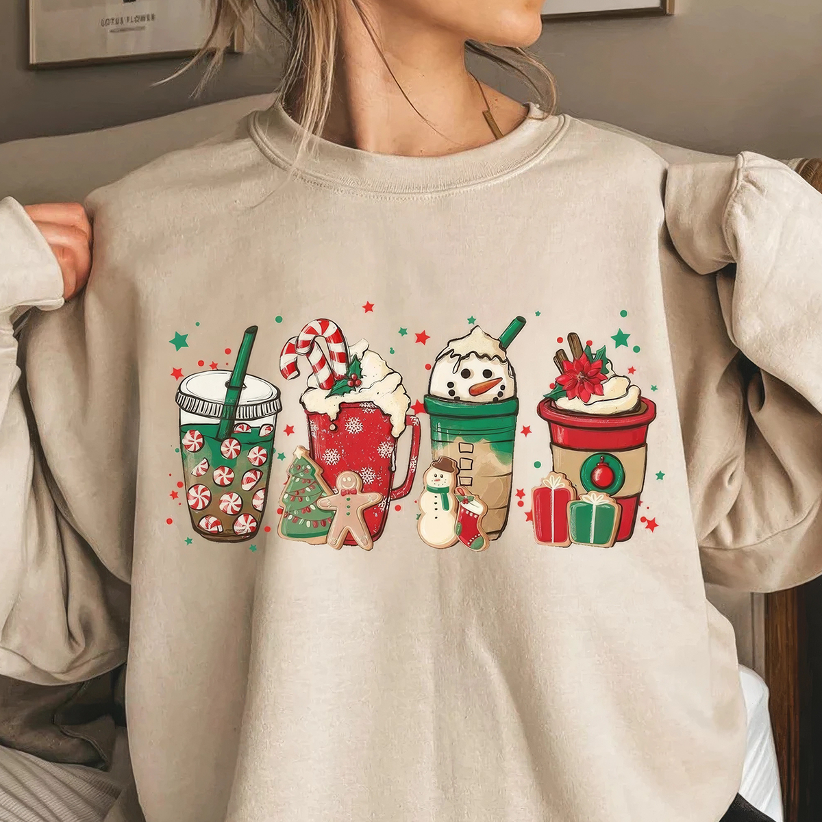 Christmas Coffee Lover Gift Worker Winter Snowman T-Shirt,Crewneck,Hoodie,TS-C-693