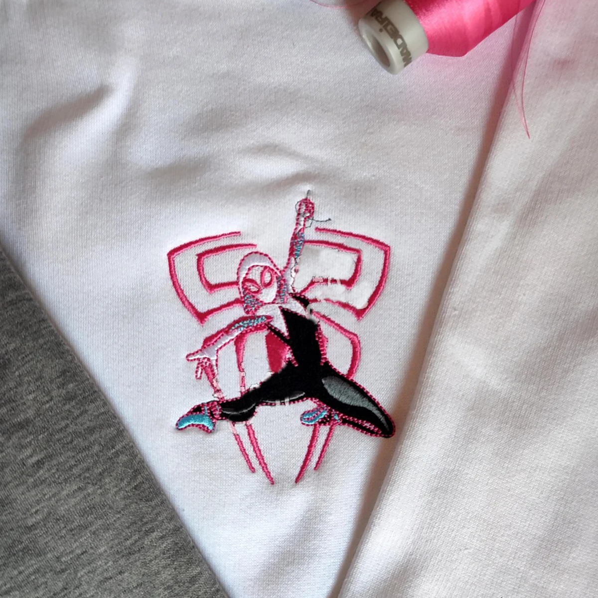 Embroidered Spider Couple Characters T-Shirt,Crewneck,Hoodie,TS-C-462