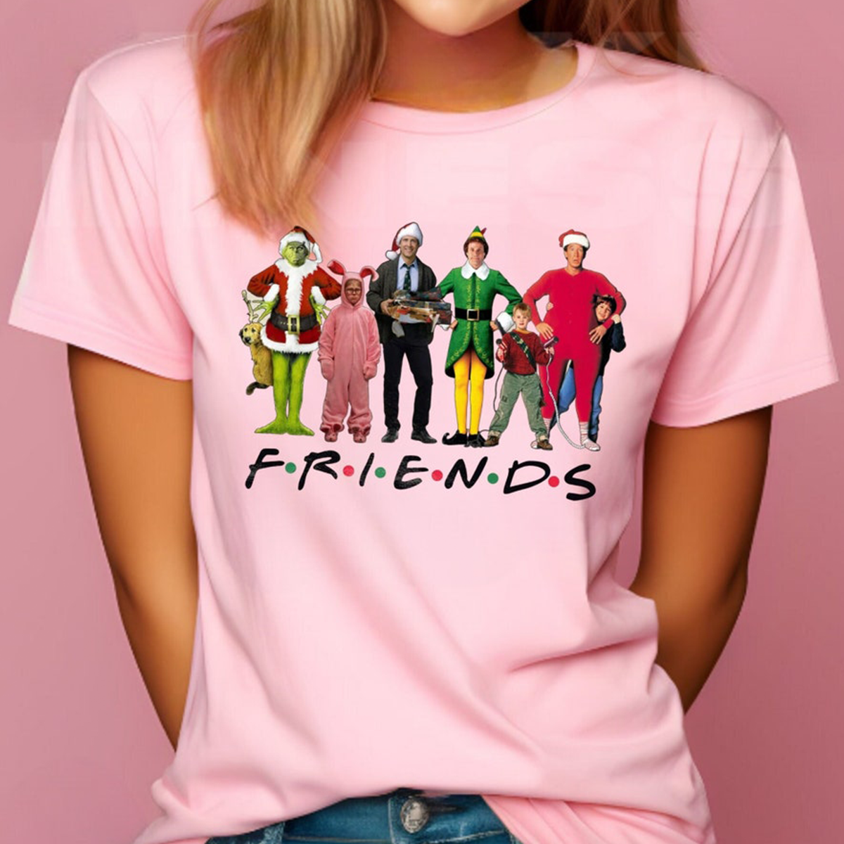 Friends Movie Characters Christmas Vintage T-Shirt,Crewneck,Hoodie,TS-C-686