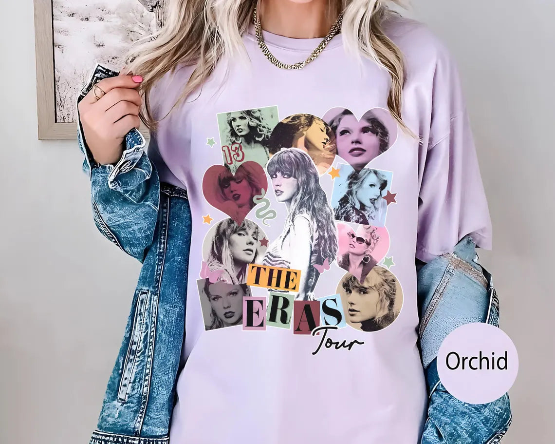 Taylor The Eras Tour Flower Little Swiftie T-shirt,Crewneck,Hoodie,H-P-098