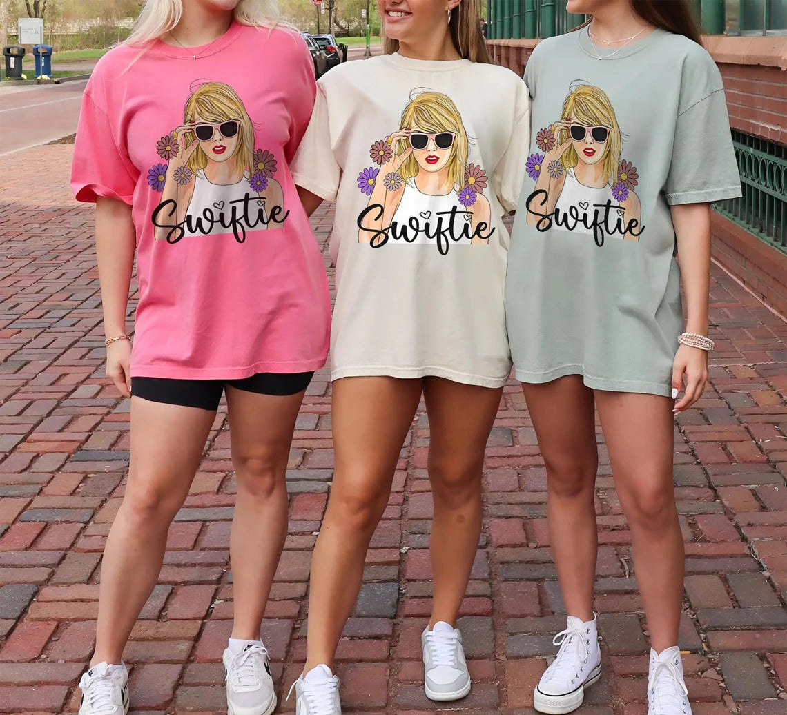 Taylor The Eras Tour Flower Little Swiftie T-shirt,Crewneck,Hoodie,H-P-099