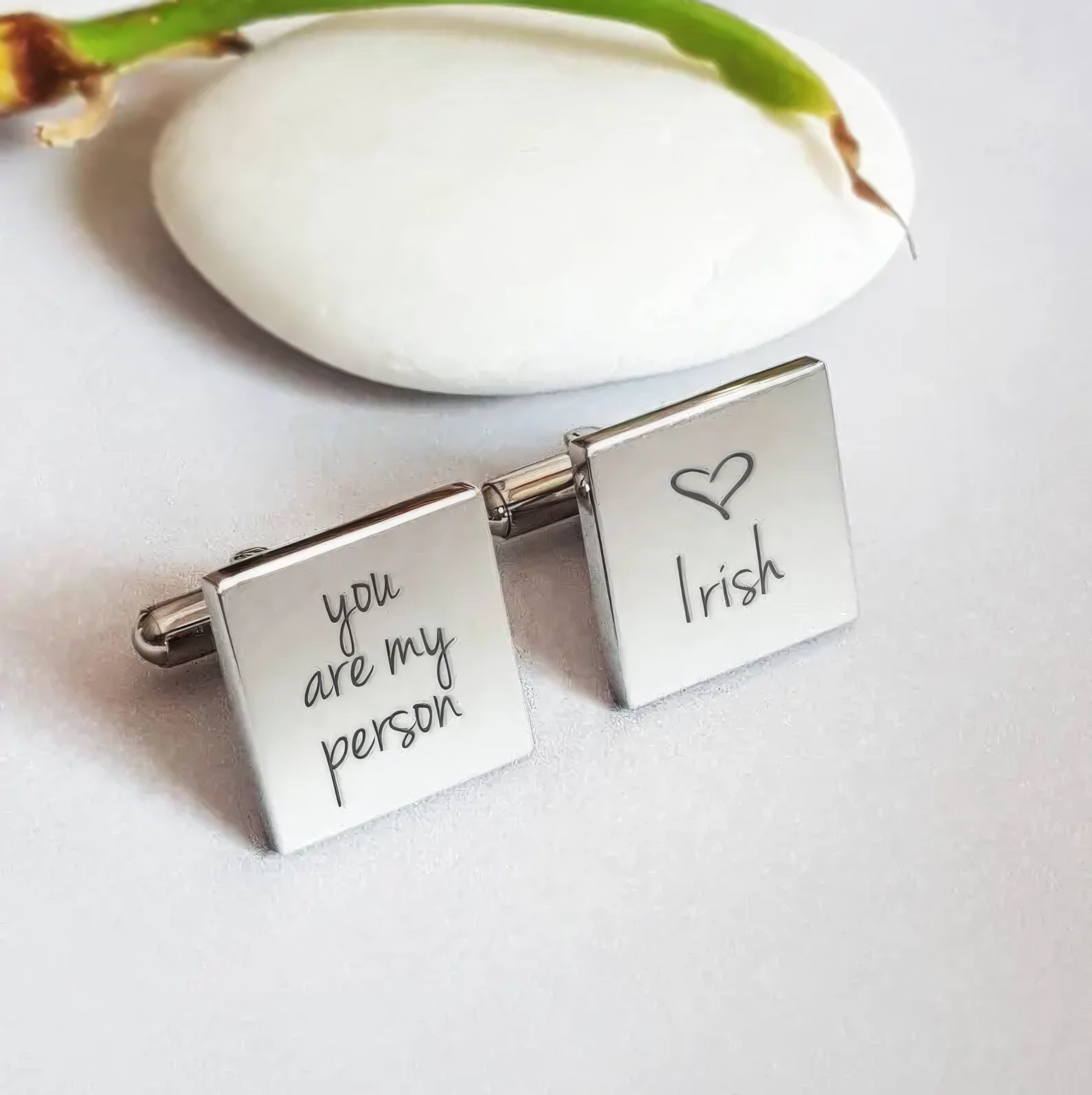 Personalized Cuff Links,Handwriting Cuff Links,Christmas Gift For Dad Husband,J-A-288