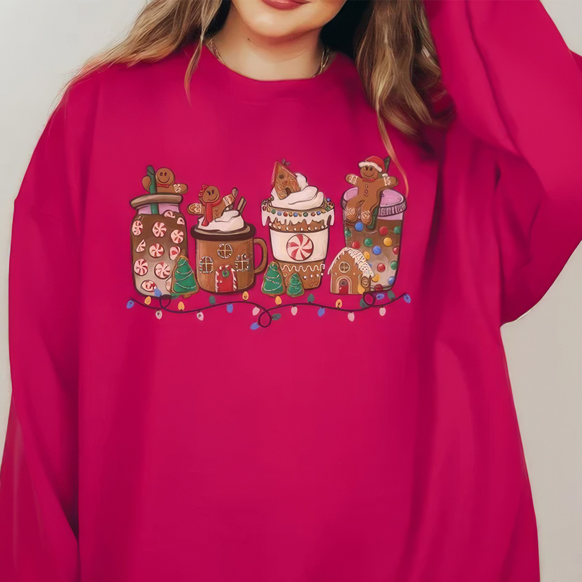 Gingerbread Christmas Coffee T-Shirt,Crewneck,Hoodie,Coffee Lover Gift,TS-C-692