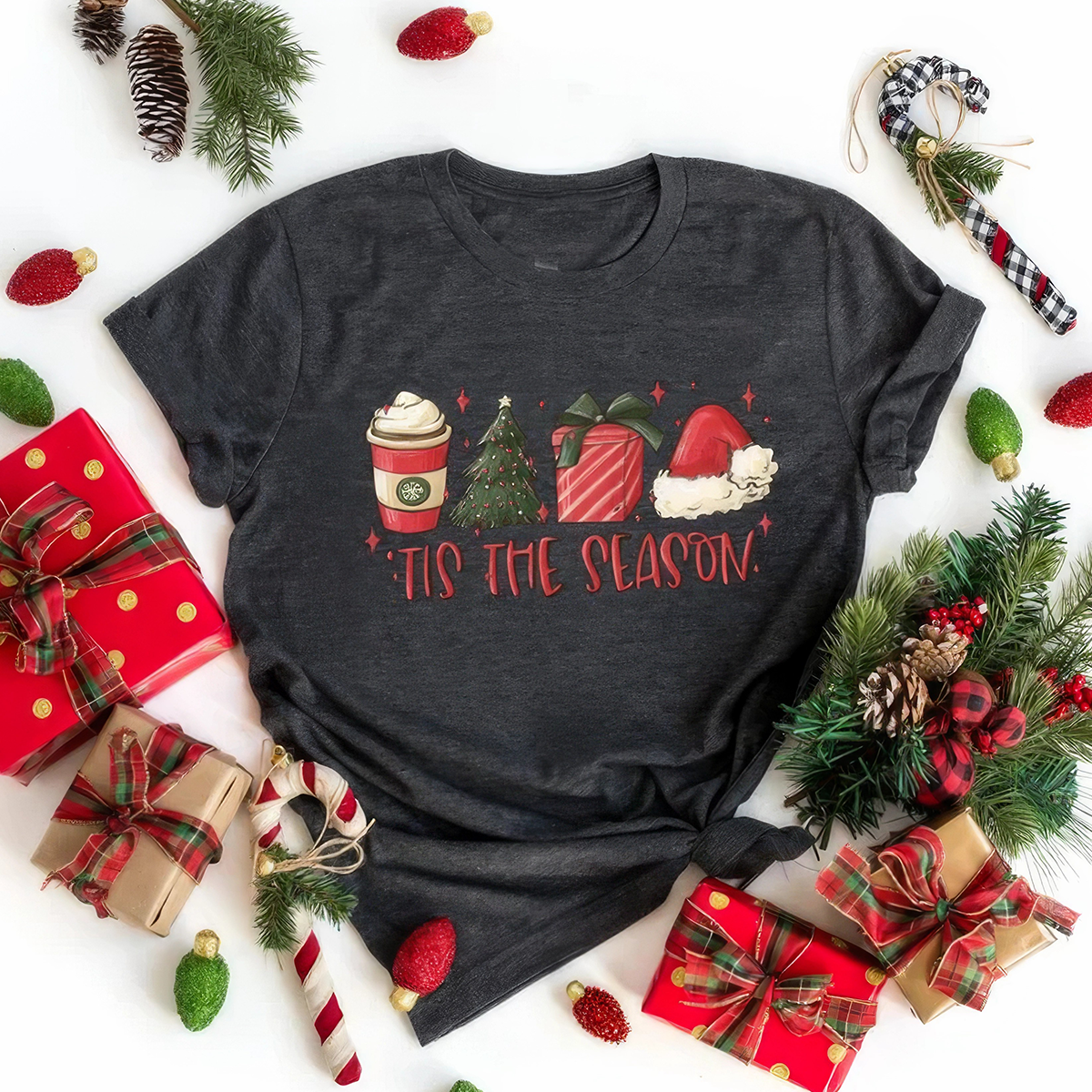 Tis The Season Christmas Cute Winter T-Shirt,Crewneck,Hoodie,TS-C-664