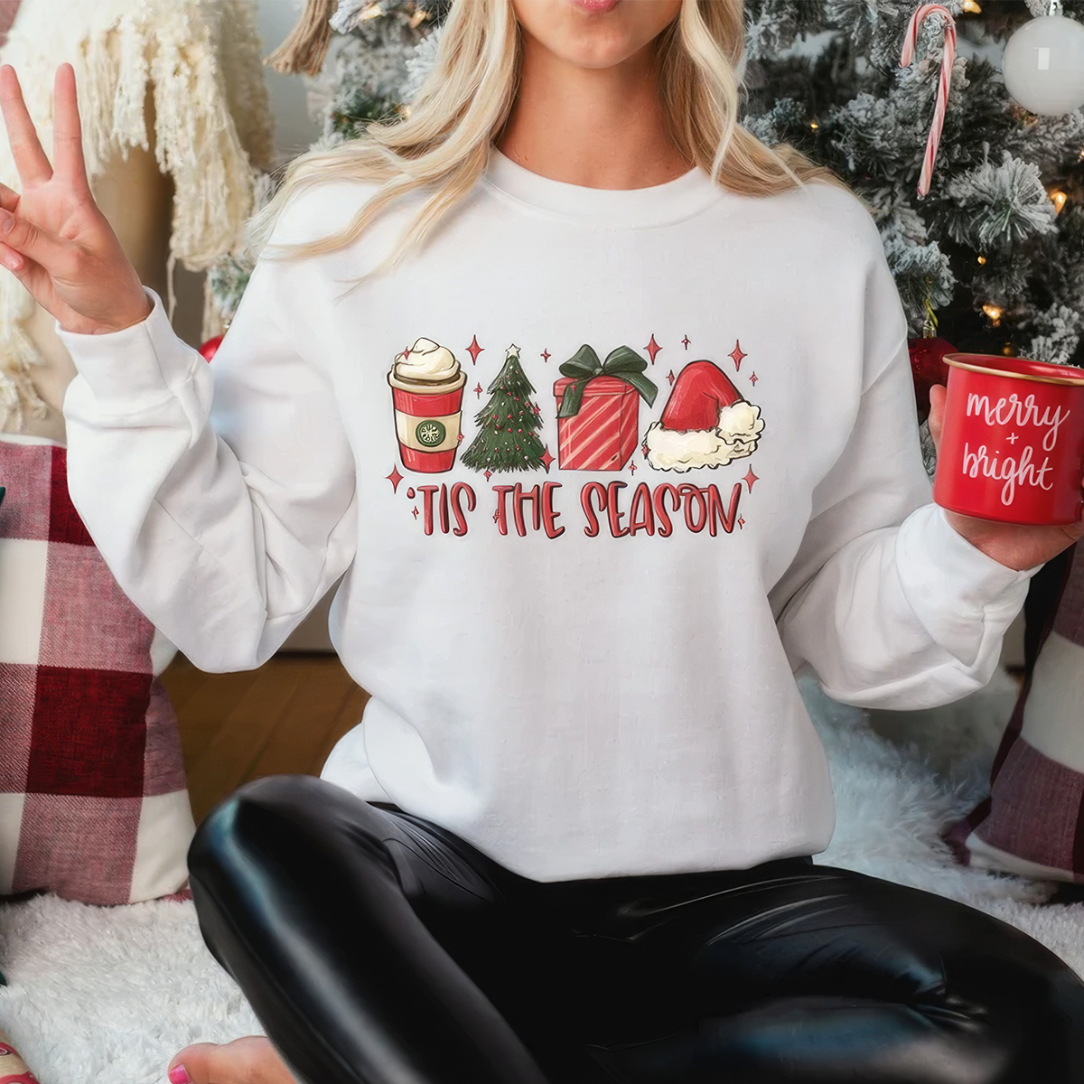 Tis The Season Christmas Cute Winter T-Shirt,Crewneck,Hoodie,TS-C-664