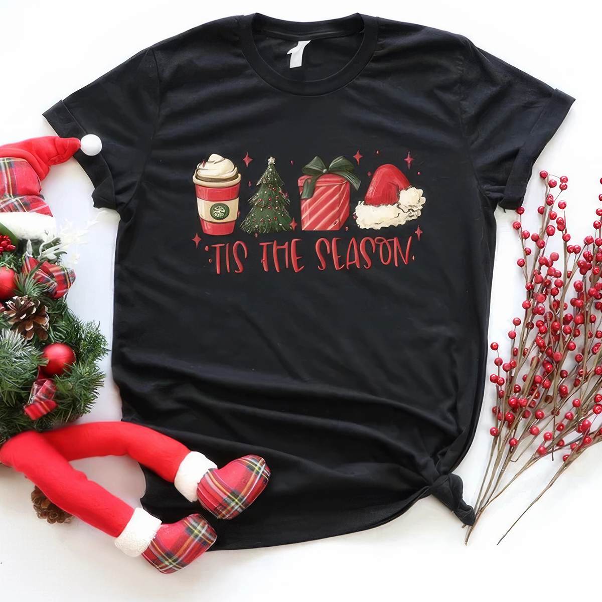 Tis The Season Christmas Cute Winter T-Shirt,Crewneck,Hoodie,TS-C-664