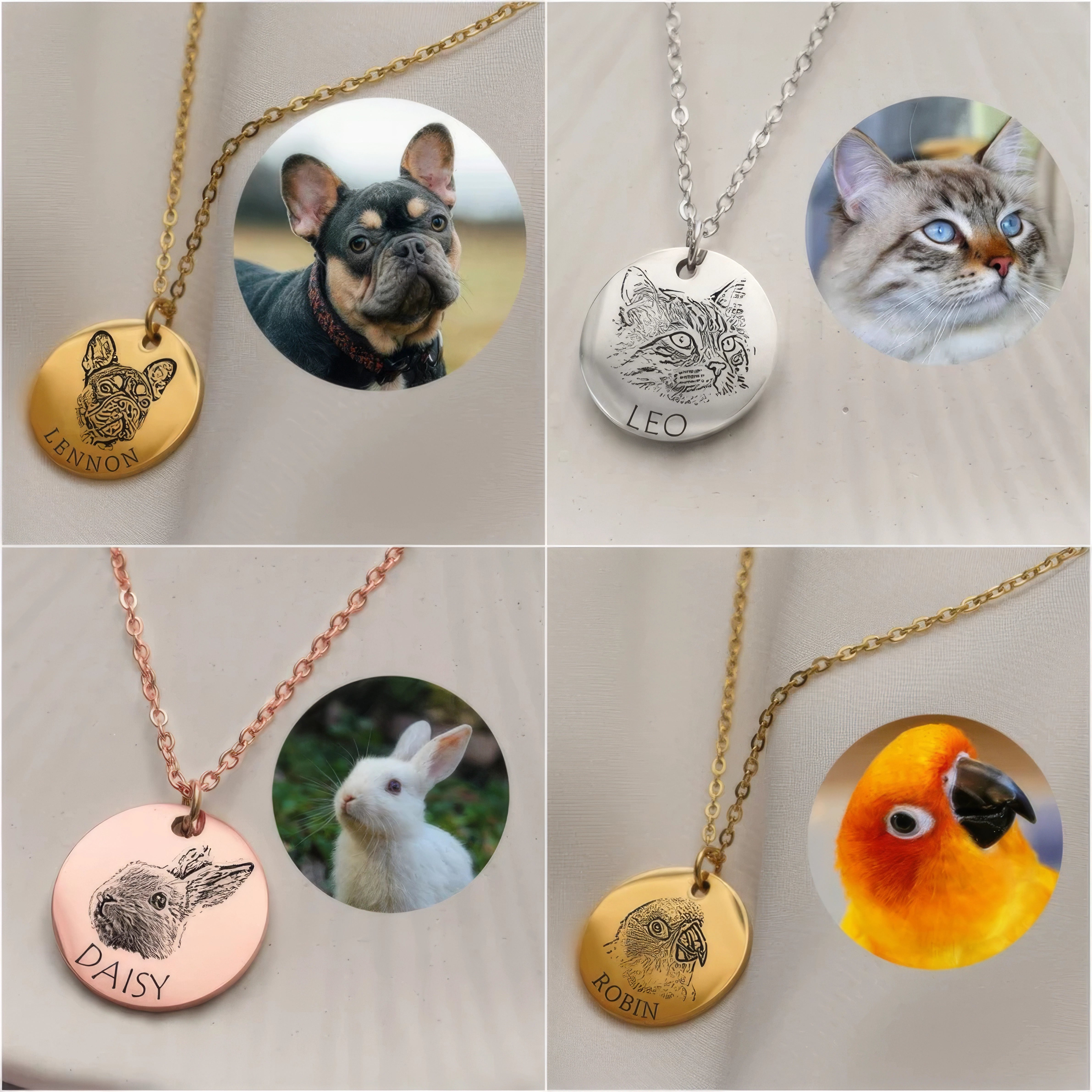 Custom Pet Jewelry Memorial Unique Gift for Mom,N-A-252