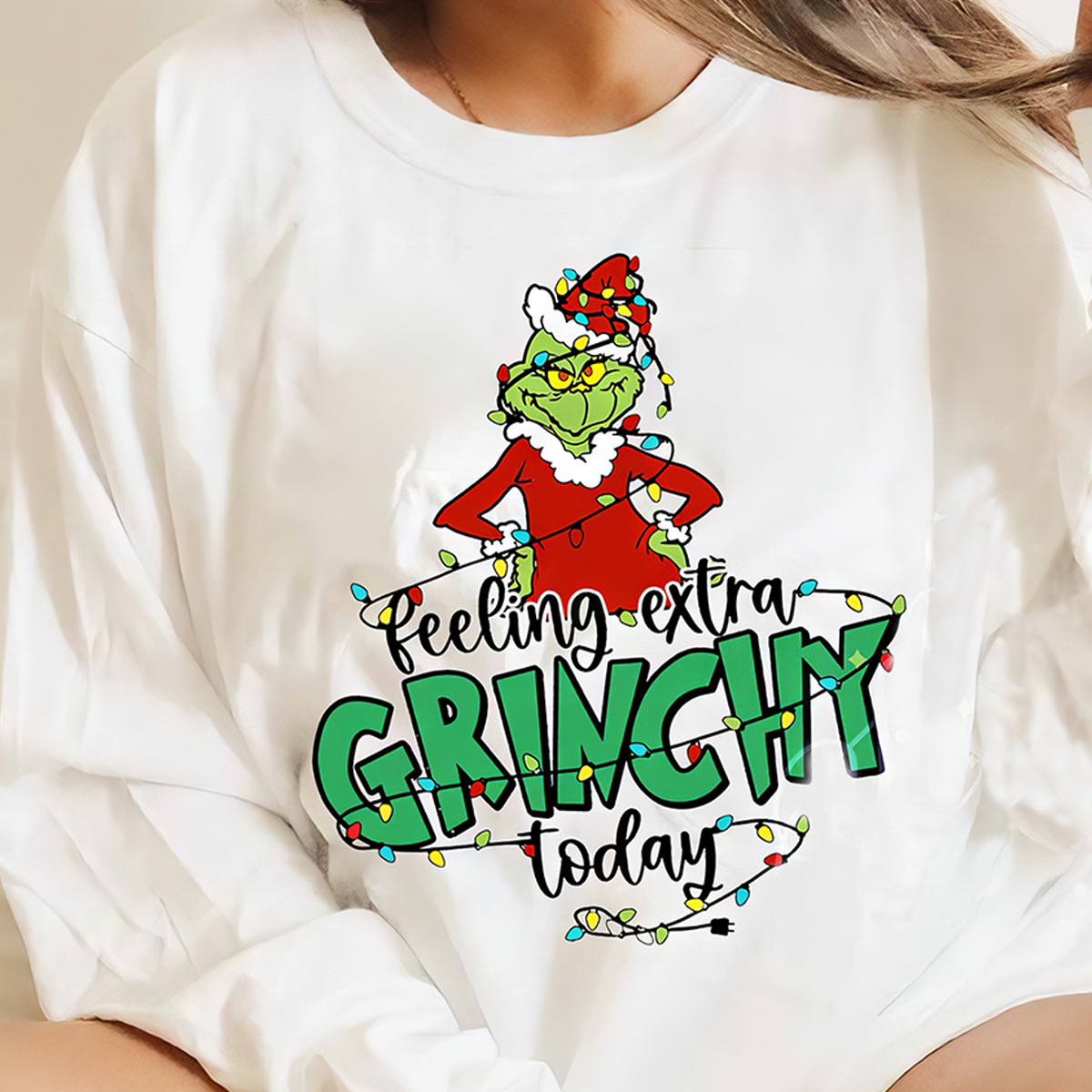 Feeling Extra Grinch Today T-Shirt,Crewneck,Hoodie For Gift,TS-C-339