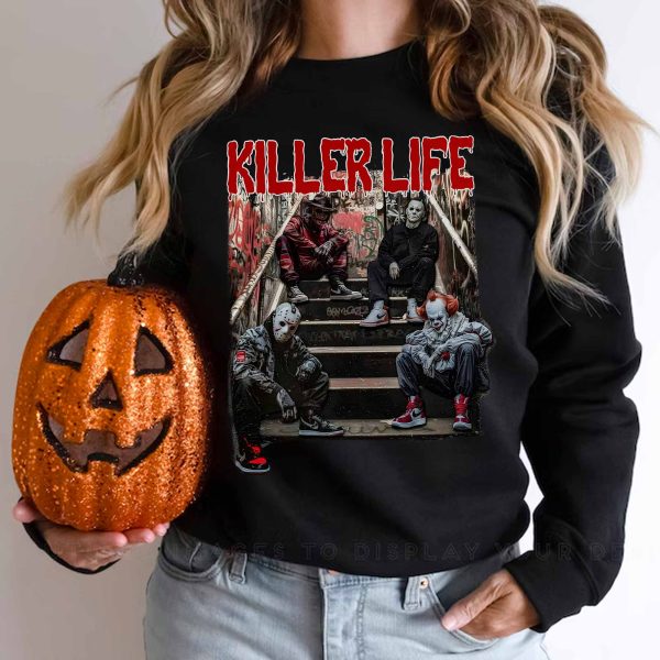 Thug Life Halloween Horror Ver 7 –T-shirt,Crewneck,Hoodie,TS-C-078