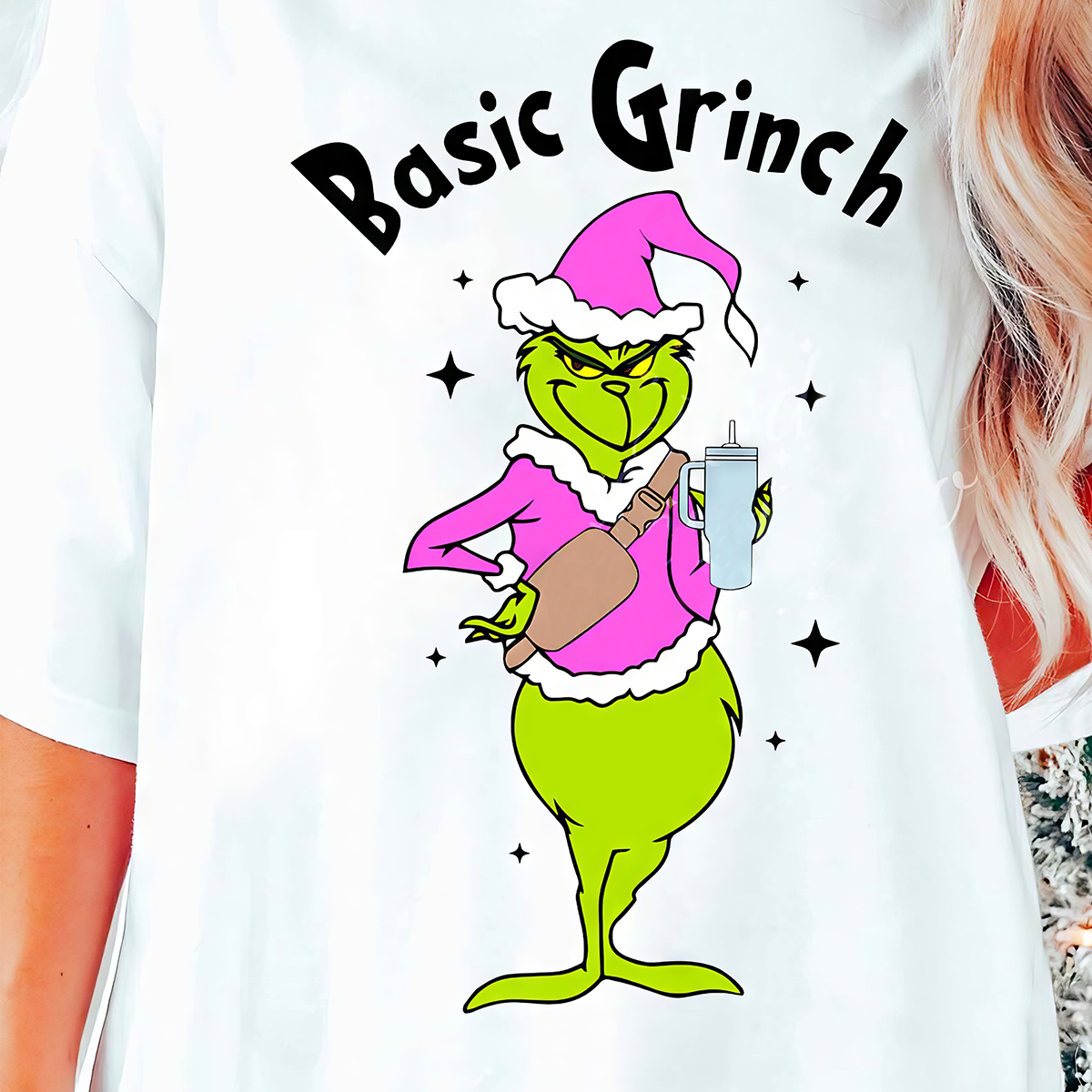 Basic Grinch T-Shirt,Crewneck,Hoodie,Gift For Christmas,TS-C-328