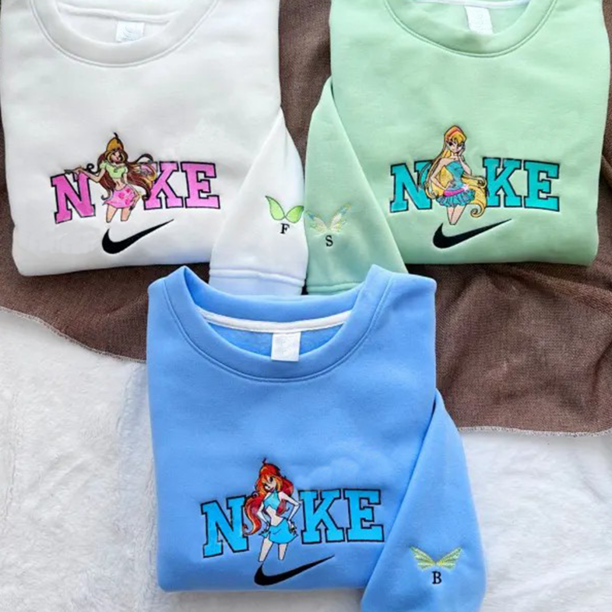 WinX Club Embroidered T-shirt,Crewneck,Hoodie,H-N-050