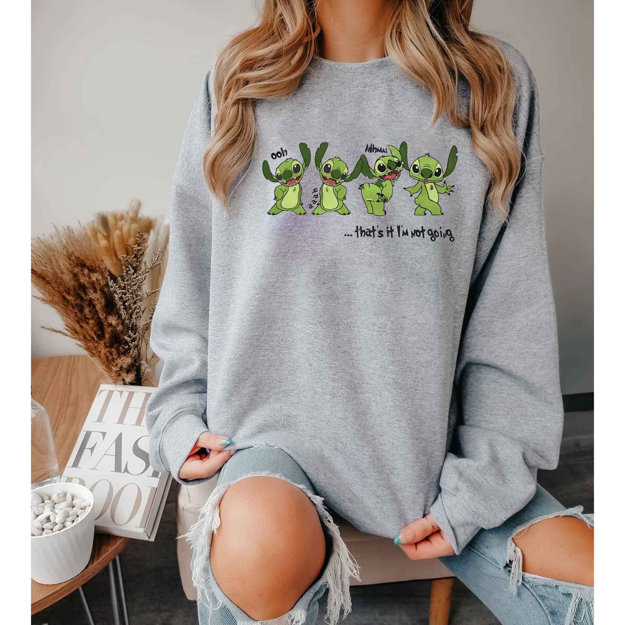 Stitch Grinch Not Going Christmas T-Shirt,Crewneck,Hoodie,TS-C-245