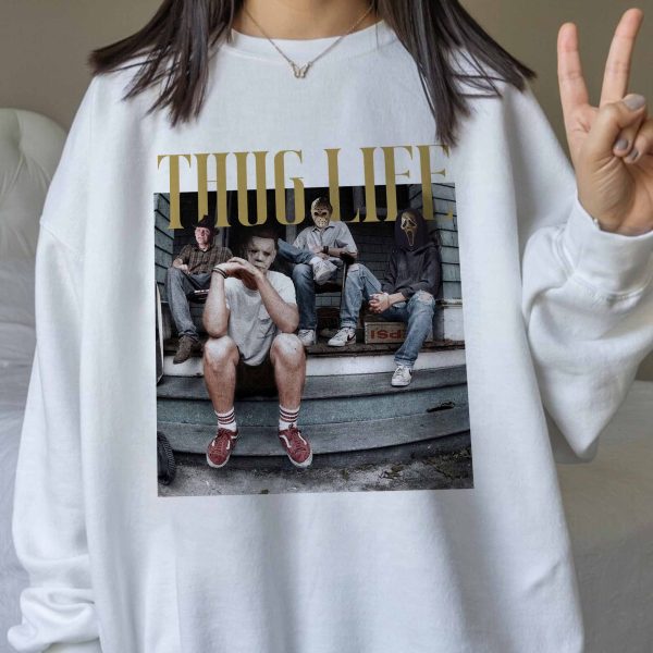 Thug Life Halloween Horror Ver 8 –T-shirt,Crewneck,Hoodie,TS-C-079