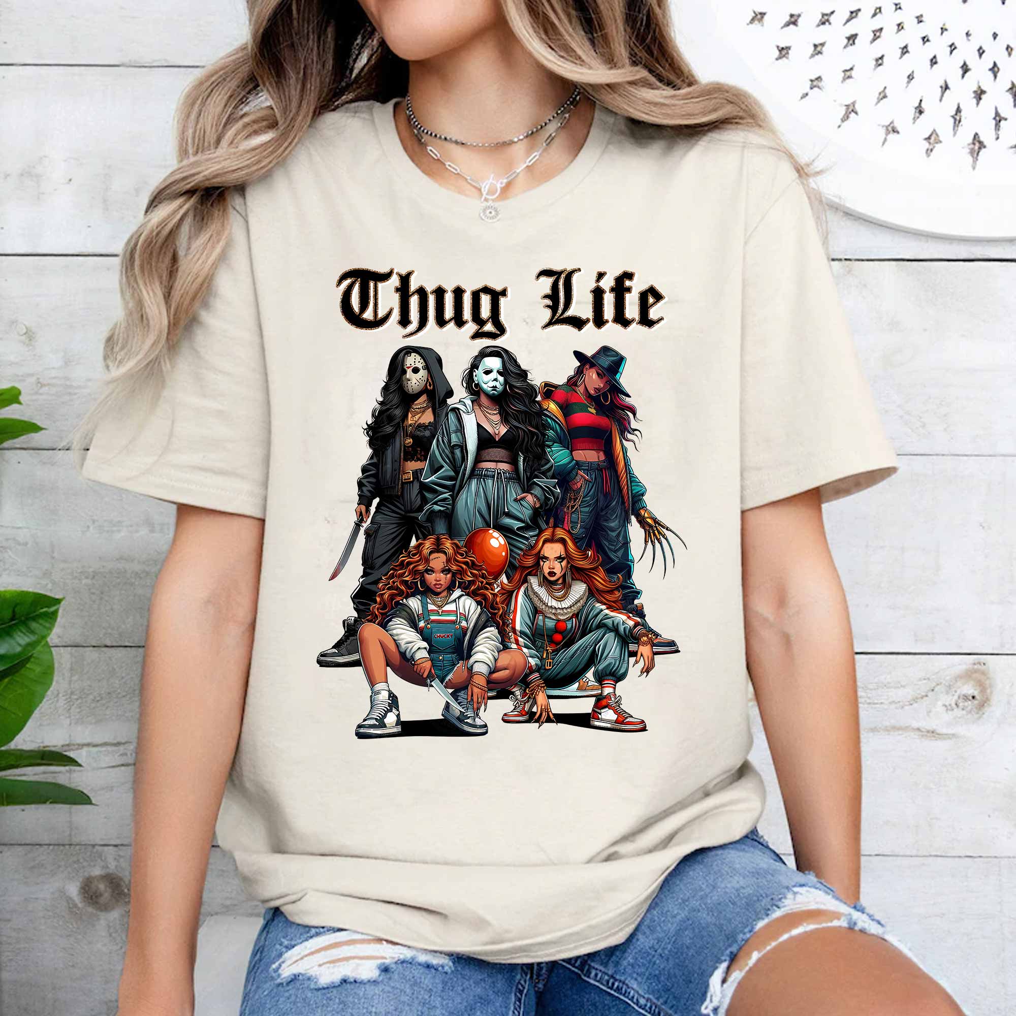 Thug Life Horror For The Ladies T-Shirt,Crewneck,Hoodie,TS-C-324