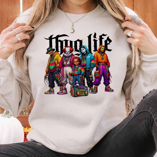 Horror Halloween Hocus Pocus THUG LIFE Characters Hoodie,TS-C-160