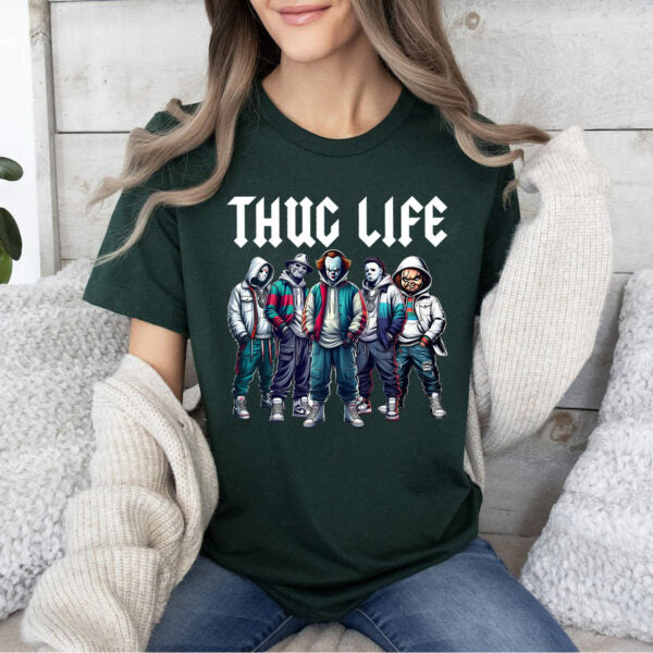 Thug Life Horror Movie Character Shirt,Horror Halloween Crewneck,TS-C-159