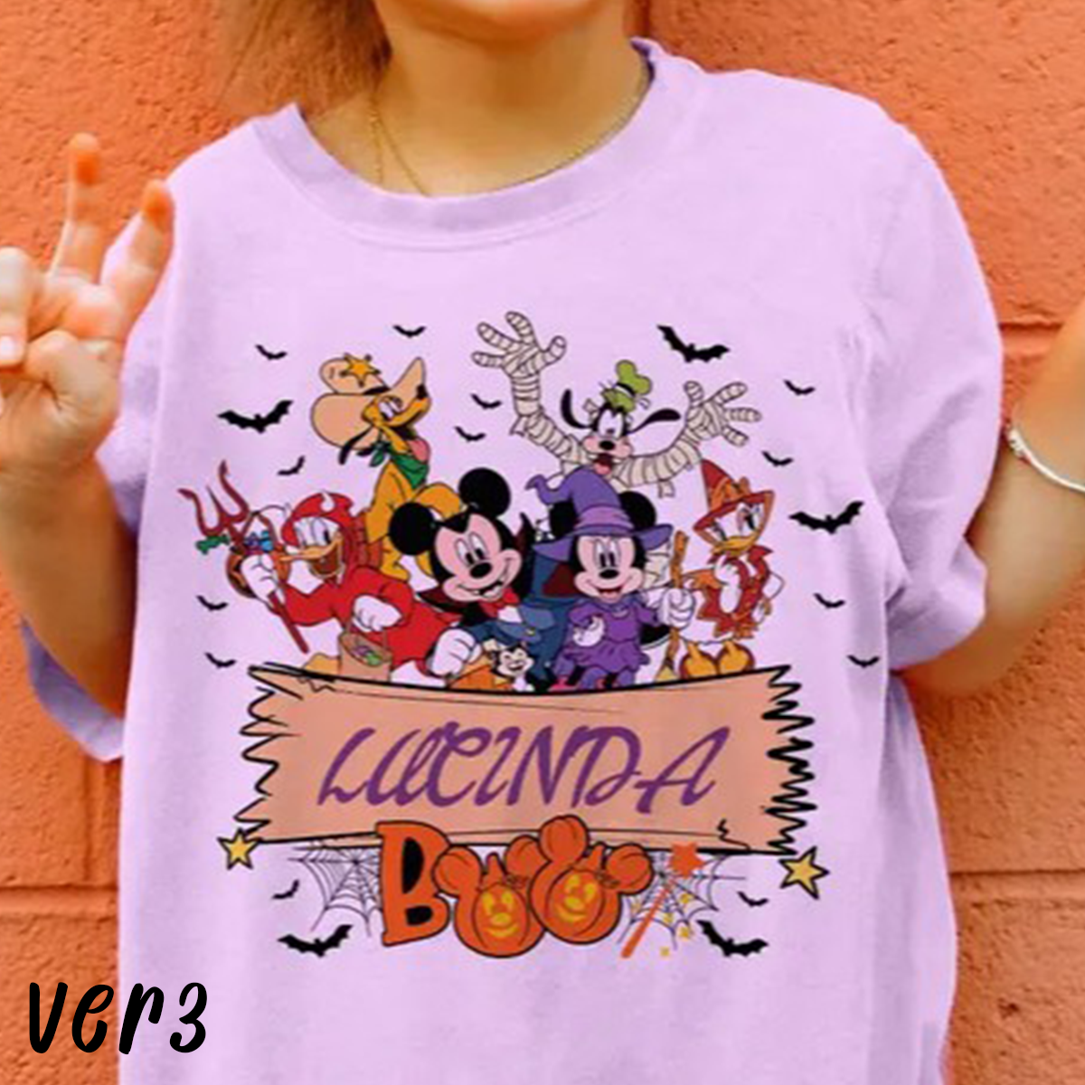 Boo Halloween Stitch Custom Name T-Shirt,Crewneck,Hoodie For Gift,H-C-153